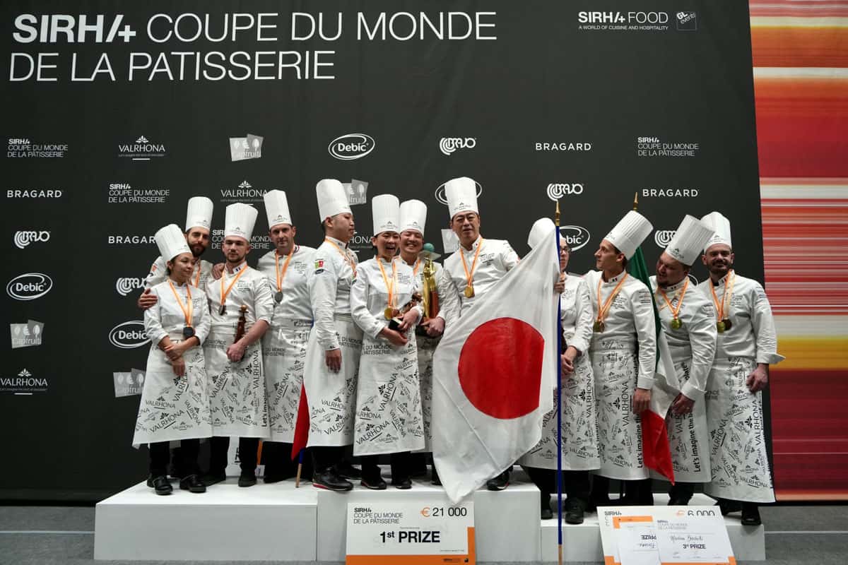 Japan wins the 2023 Pastry World Cup – France and Italy respectively 2nd and 3rd place.